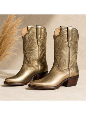 NEW NIB Women's Tecovas The Sadie Olive Cowhide Boots Western | Size 5.5
